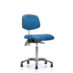 Task Chair: ESD Vinyl, Blue
