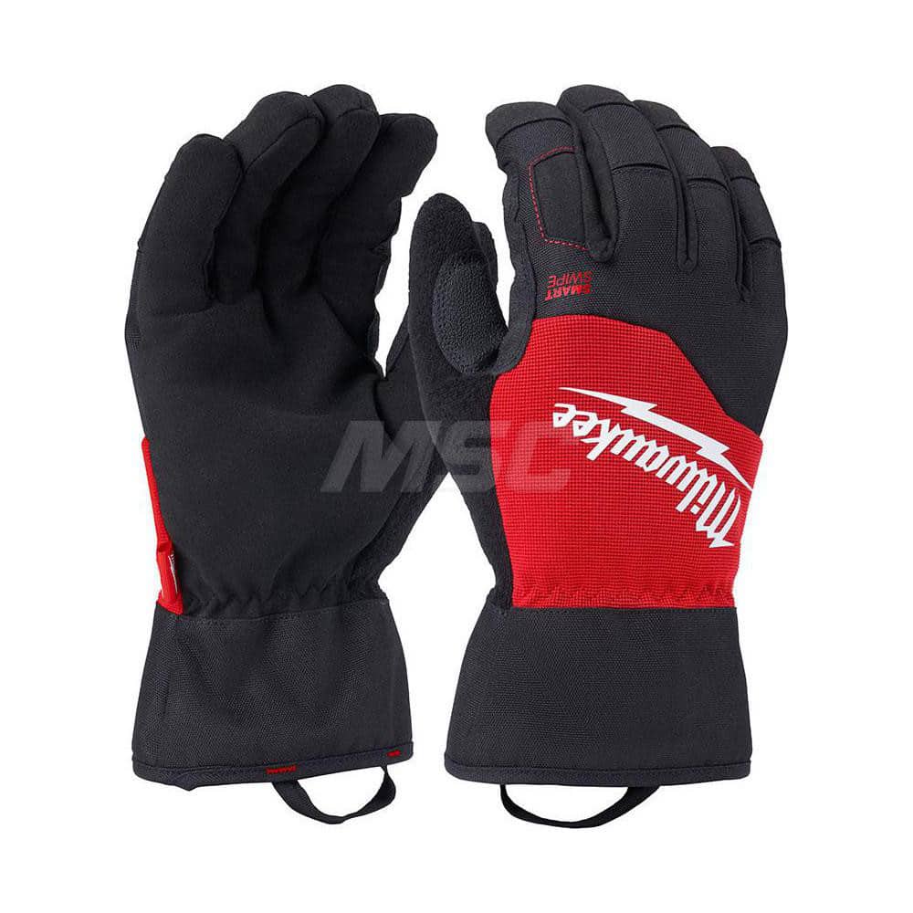 General Purpose Gloves: Size S, Polyester-Lined Black, Smooth Grip