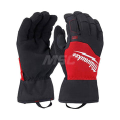 General Purpose Gloves: Size XL, Polyester-Lined Black, Smooth Grip