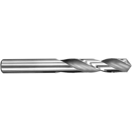 5.7 mm Dia. × 5.7 mm Shank × 28 mm Flute Length × 66 mm OAL, 3xD, 145°, TA, 2 Flute, External, Round Solid Carbide Drill - Exact Industrial Supply