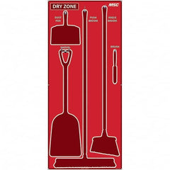 NMC - 30 x 68" Aluminum Composite Panel Shadow Board - Apex Tool & Supply