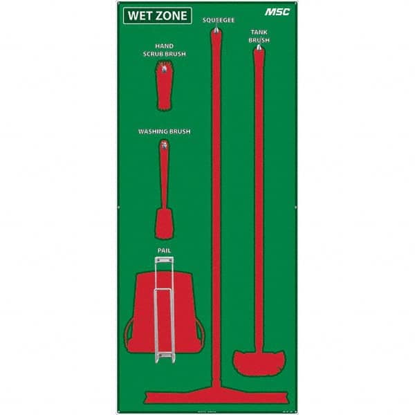 NMC - 30 x 68" Aluminum Composite Panel Shadow Board - Apex Tool & Supply