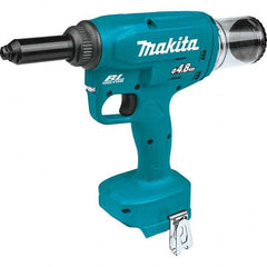 Makita - Cordless Riveters Fastener Type: Cordless Electric Riveter Closed End Rivet Capacity: All up to 3/16 - Apex Tool & Supply