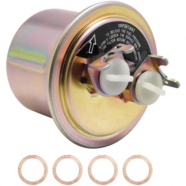 Baldwin Filters - 3-7/8" OAL x 3-13/32" OD Automotive Fuel Filter - Apex Tool & Supply