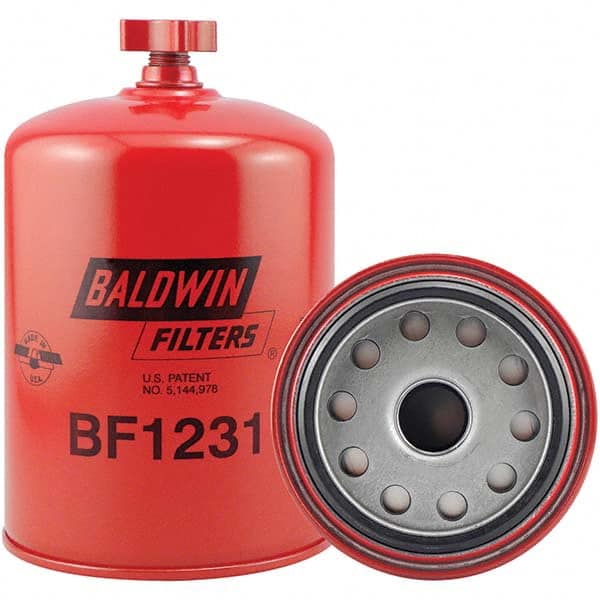 Baldwin Filters - 1 Thread 6-25/32" OAL x 4-5/16" OD Automotive Fuel/Water Separator Element - Apex Tool & Supply
