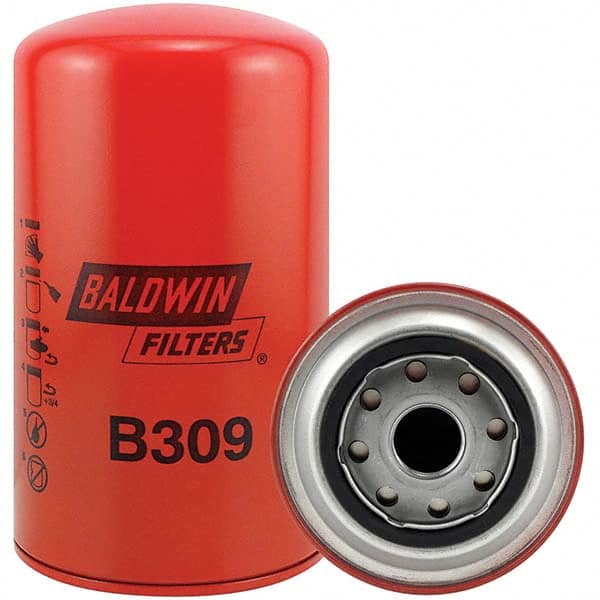 Baldwin Filters - 7-3/8" OAL x 4-1/4" OD Automotive Oil Filter - Apex Tool & Supply