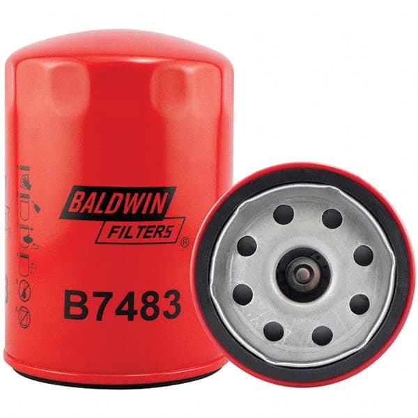 Baldwin Filters - 1-1/8 Thread 6-7/32" OAL x 4-9/32" OD Automotive Oil Filter - Apex Tool & Supply