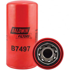 Baldwin Filters - 1-1/8 Thread 7-1/8" OAL x 3-5/8" OD Automotive Oil Filter - Apex Tool & Supply