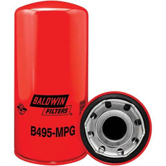 Baldwin Filters - 1-5/8 Thread 9-15/16" OAL x 4-21/32" OD Automotive Oil Filter - Apex Tool & Supply