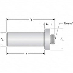 Allied Machine and Engineering - Boring Head Arbors, Shanks & Adapters Shank Type: Straight Shank Mount Type: Threaded Mount - Apex Tool & Supply