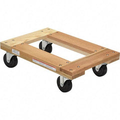 Vestil - 1,200 Lb Capacity Hardwood Dolly - 24" Long x 16" Wide - Apex Tool & Supply