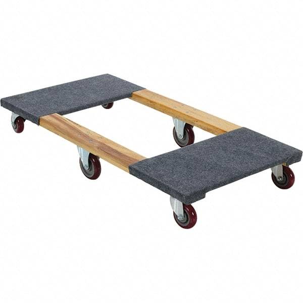 Vestil - 1,200 Lb Capacity Hardwood/Carpet Dolly - 48" Long x 24" Wide - Apex Tool & Supply