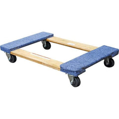 Vestil - 900 Lb Capacity Hardwood/Carpet Dolly - 30" Long x 18" Wide - Apex Tool & Supply