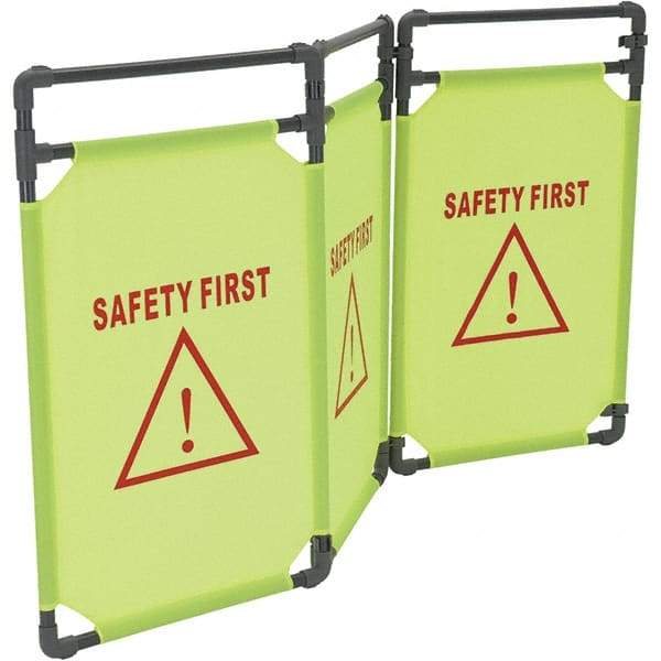 Vestil - Railing Barriers Type: Fabric Banner Length (Inch): 69 - Apex Tool & Supply