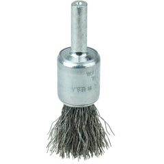 1/2″ Coated Cup Crimped Wire End Brush, .0104″ Steel Fill - Apex Tool & Supply