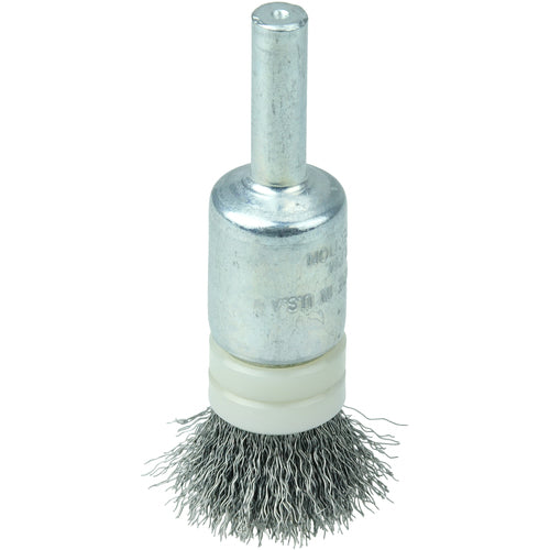 1/2″ Banded Crimped Wire End Brush, .006″ Steel Fill - Apex Tool & Supply