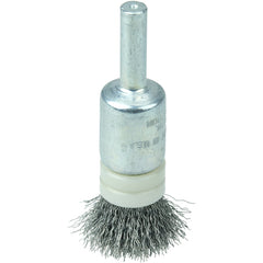 1/2″ Banded Crimped Wire End Brush, .006″ Steel Fill - Apex Tool & Supply