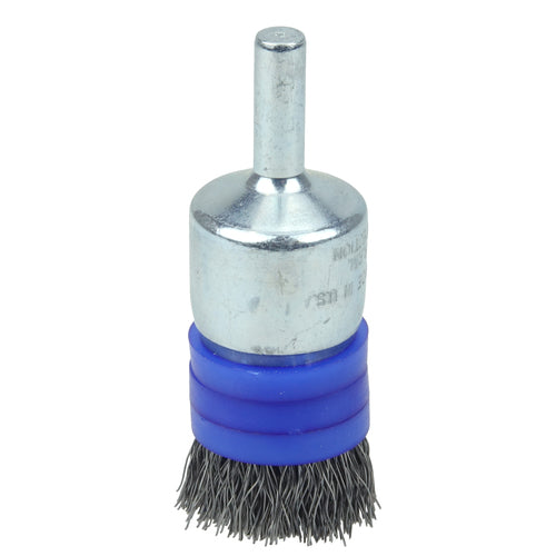 3/4″ Banded Crimped Wire End Brush, .0104″ Steel Fill - Apex Tool & Supply