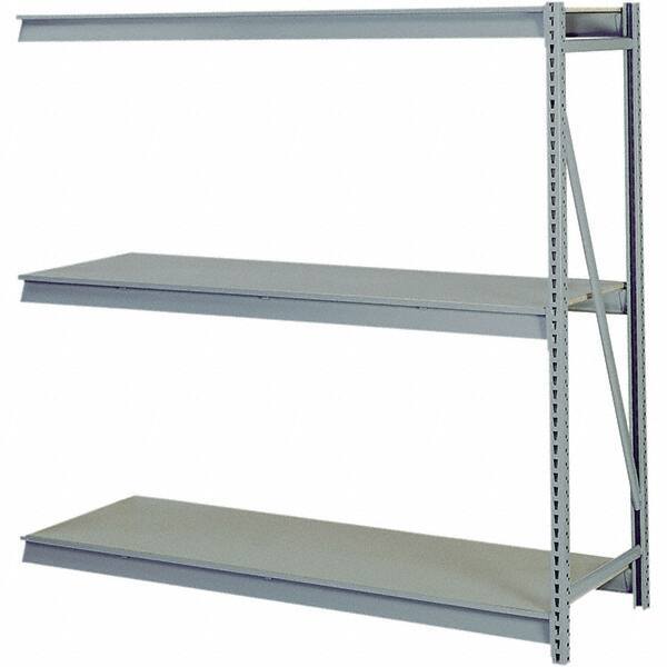 Lyon - 3 Shelf Add-On Particle Board Steel Shelving - 10,000 Lb Capacity, 96" Wide x 84" High x 48" Deep, Dove Gray - Apex Tool & Supply
