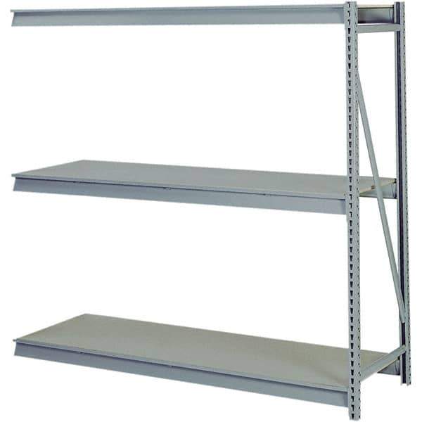Lyon - 3 Shelf Add-On Particle Board Steel Shelving - 10,000 Lb Capacity, 96" Wide x 84" High x 24" Deep, Dove Gray - Apex Tool & Supply