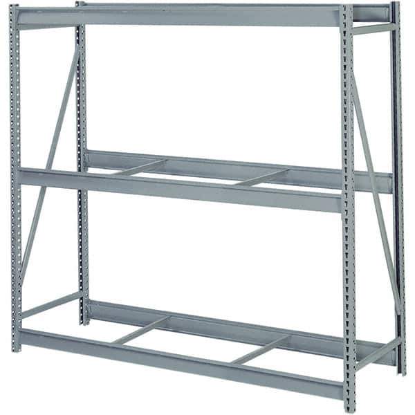 Lyon - 3 Shelf Starter No Deck Steel Shelving - 10,000 Lb Capacity, 72" Wide x 72" High x 48" Deep, Dove Gray - Apex Tool & Supply