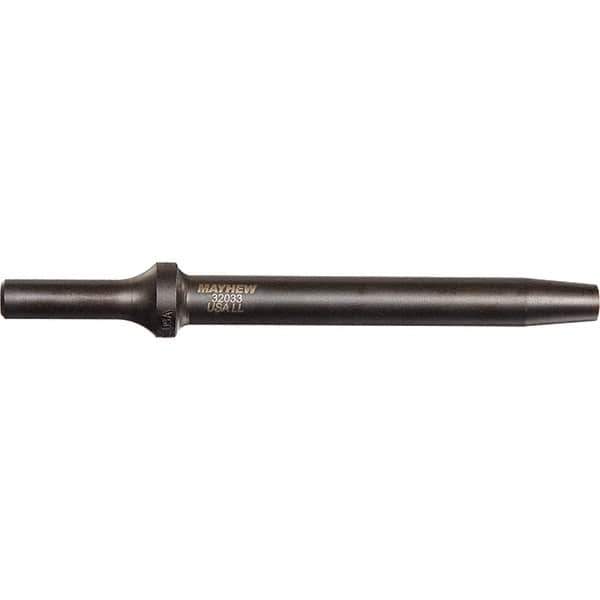 Mayhew - 3/16" Head Width, 6" OAL, Rivet Cutter Chisel - Round Drive, Round Shank, Steel - Apex Tool & Supply