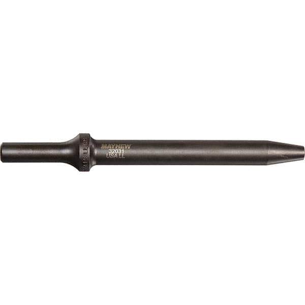 Mayhew - 1/8" Head Width, 6" OAL, Rivet Cutter Chisel - Round Drive, Round Shank, Steel - Apex Tool & Supply
