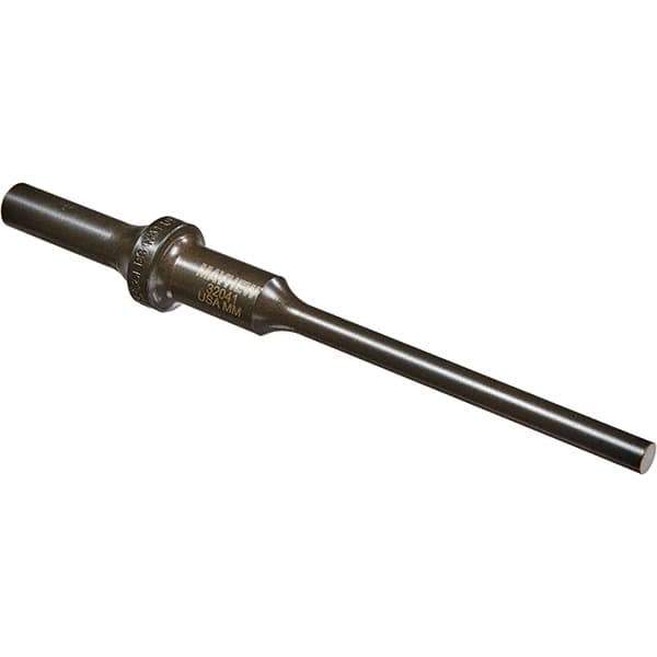 Mayhew - 1/4" Head Width, 6" OAL, Roll Pin Punch - Round Drive, Round Shank, Steel - Apex Tool & Supply