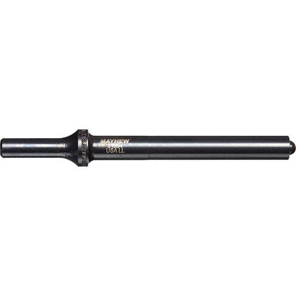 Mayhew - 1/2" Head Width, 6" OAL, Roll Pin Punch - Round Drive, Round Shank, Steel - Apex Tool & Supply