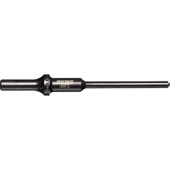 Mayhew - 1/4" Head Width, 6" OAL, Roll Pin Punch - Round Drive, Round Shank, Steel - Apex Tool & Supply