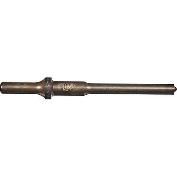 Mayhew - 3/8" Head Width, 6" OAL, Roll Pin Punch - Round Drive, Round Shank, Steel - Apex Tool & Supply