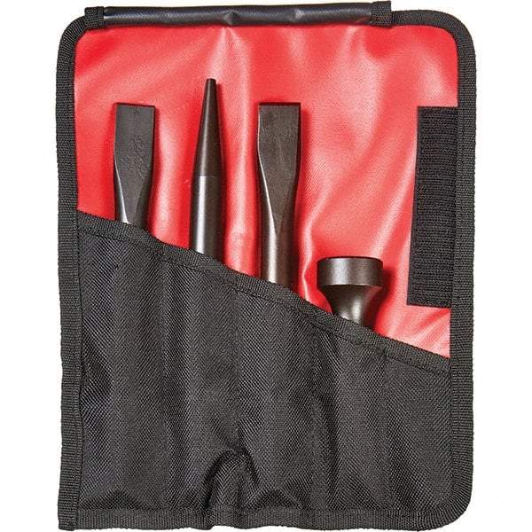 Mayhew - 1-1/4" Head Width, 7-1/2" OAL, HD Pneumatic Mix Set - Round Drive, Round Shank, Steel - Apex Tool & Supply