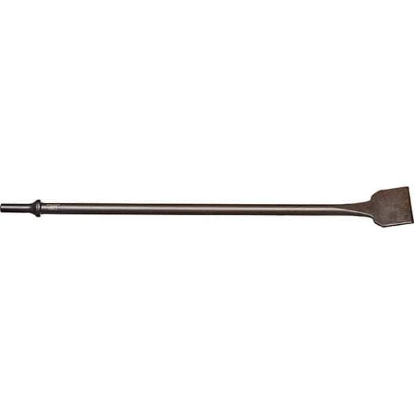 Mayhew - 2" Head Width, 24" OAL, Scraper Punch - Round Drive, Round Shank, Steel - Apex Tool & Supply