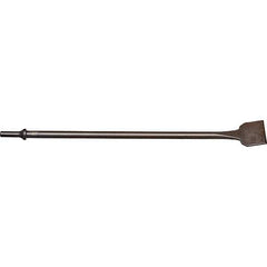 Mayhew - 2" Head Width, 24" OAL, Scraper Punch - Round Drive, Round Shank, Steel - Apex Tool & Supply