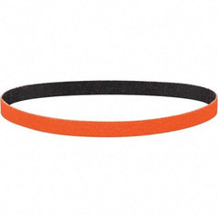 Dynabrade - 1/2" Wide x 24" OAL, 40 Grit, Ceramic Abrasive Belt - Ceramic, Coated, Y Weighted Cloth Backing, Wet/Dry - Apex Tool & Supply