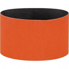 Dynabrade - 3-1/2" Wide x 15-1/2" OAL, 120 Grit, Ceramic Abrasive Belt - Ceramic, Coated, Y Weighted Cloth Backing, Wet/Dry - Apex Tool & Supply