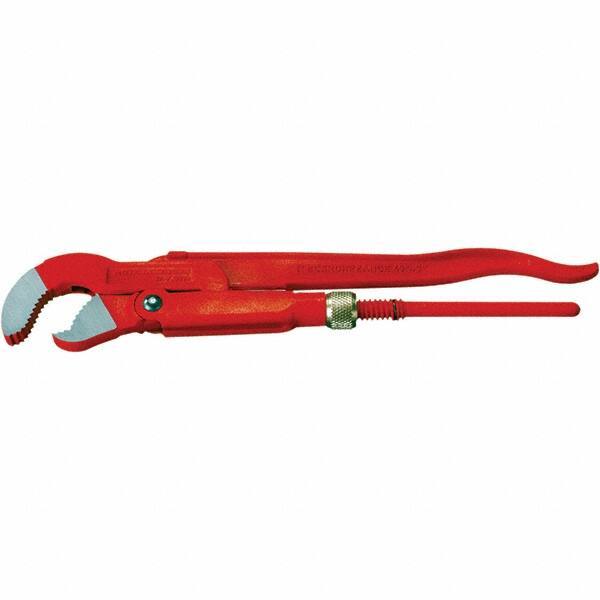 Rothenberger - Pipe Wrenches Type: Corner Pipe Wrench 45 Deg Maximum Pipe Capacity (Inch): 1-1/2 - Apex Tool & Supply