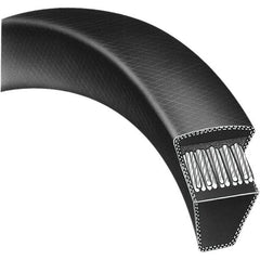 Bando - Section A, 1/2" Wide, 118" Outside Length, Timing Belt - Neoprene Rubber, Black, Variable Speed, No. A116 - Apex Tool & Supply