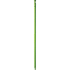 Vikan - 59 x 1-1/4" Polypropylene Squeegee Handle - European Threaded Connection, Green - Apex Tool & Supply