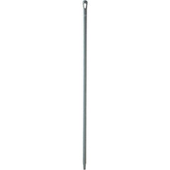 Vikan - 59 x 1-1/4" Polypropylene Squeegee Handle - European Threaded Connection, Gray - Apex Tool & Supply