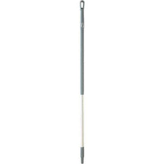 Vikan - 51 x 1-1/4" Aluminum Squeegee Handle - European Threaded Connection, Gray - Apex Tool & Supply