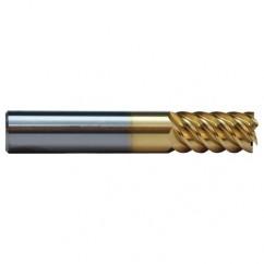 5/16 TuffCut SS 6 Fl High Helix TiN Coated Non-Center Cutting End Mill - Apex Tool & Supply