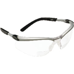‎3M BX Reader Protective Eyewear 11374-00000-20 Clear Lens Silver Frame +1.5 Diopter - Apex Tool & Supply
