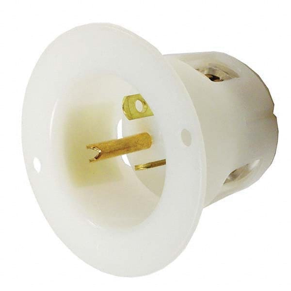 Hubbell Wiring Device-Kellems - Straight Blade Plugs & Connectors Connector Type: Flanged Inlet Grade: Industrial - Apex Tool & Supply