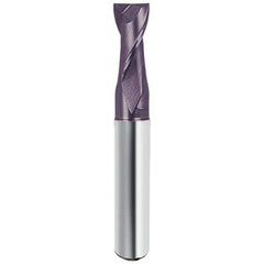 Guhring - 1", 1-1/2" LOC, 1" Shank Diam, 4" OAL, 2 Flute Solid Carbide Square End Mill - Apex Tool & Supply