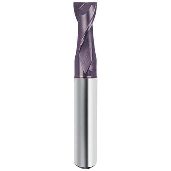 Guhring - 5/8", 1-1/4" LOC, 5/8" Shank Diam, 3-1/2" OAL, 2 Flute Solid Carbide Square End Mill - Apex Tool & Supply