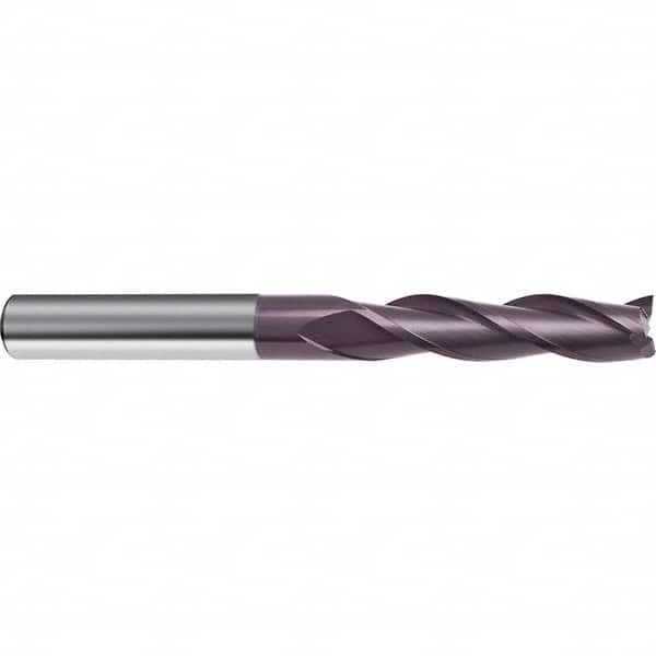 Guhring - 1", 2-1/4" LOC, 1" Shank Diam, 5" OAL, 3 Flute Solid Carbide Square End Mill - Apex Tool & Supply