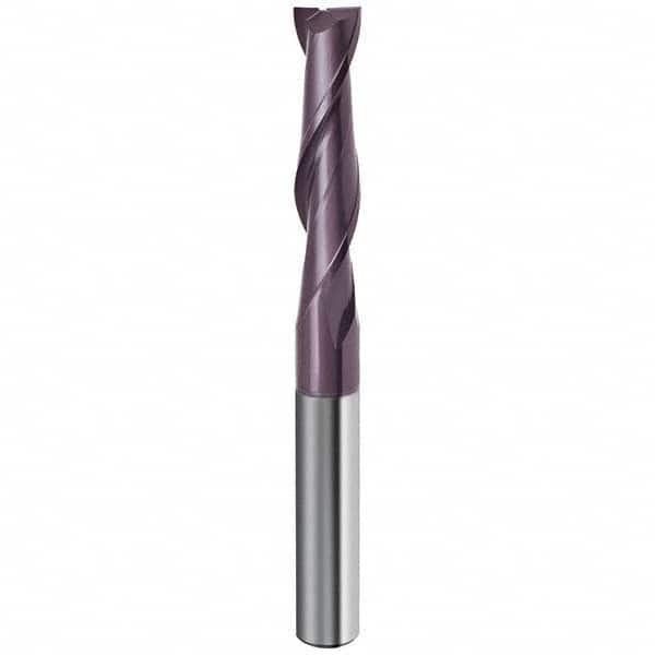 Guhring - 3/4", 2-1/4" LOC, 3/4" Shank Diam, 5" OAL, 2 Flute Solid Carbide Square End Mill - Apex Tool & Supply