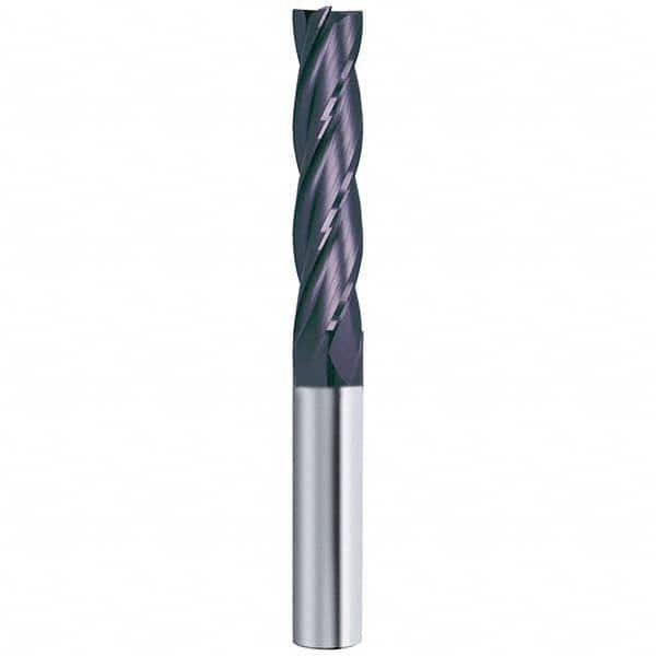 Guhring - 7/16", 2" LOC, 7/16" Shank Diam, 4" OAL, 4 Flute Solid Carbide Square End Mill - Apex Tool & Supply