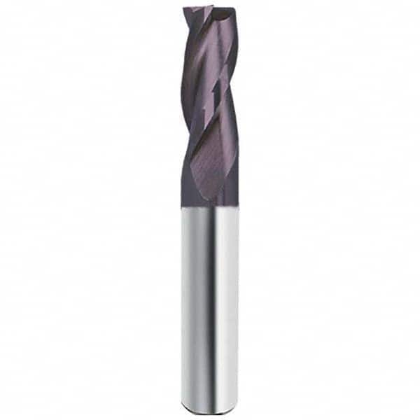 Guhring - 5/8", 1-1/4" LOC, 5/8" Shank Diam, 3-1/2" OAL, 3 Flute Solid Carbide Square End Mill - Apex Tool & Supply